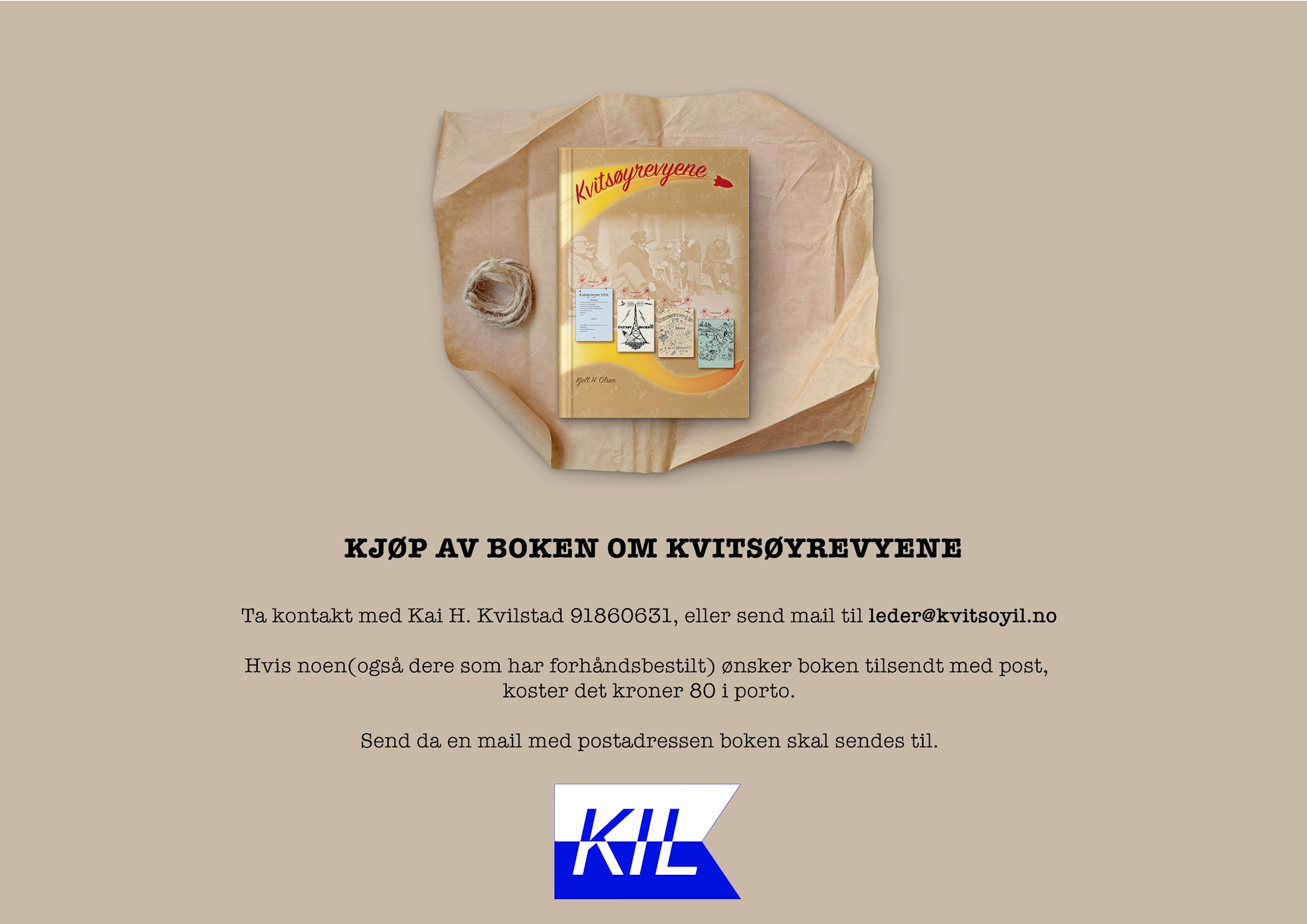 Kjøpe boken om Kvitsøyrevyen?